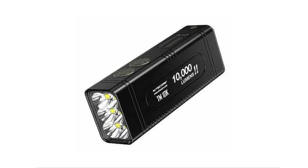 Nitecore Tm10k 10000 Lumen Burst Rechargeable Flashlight Instruction Manual