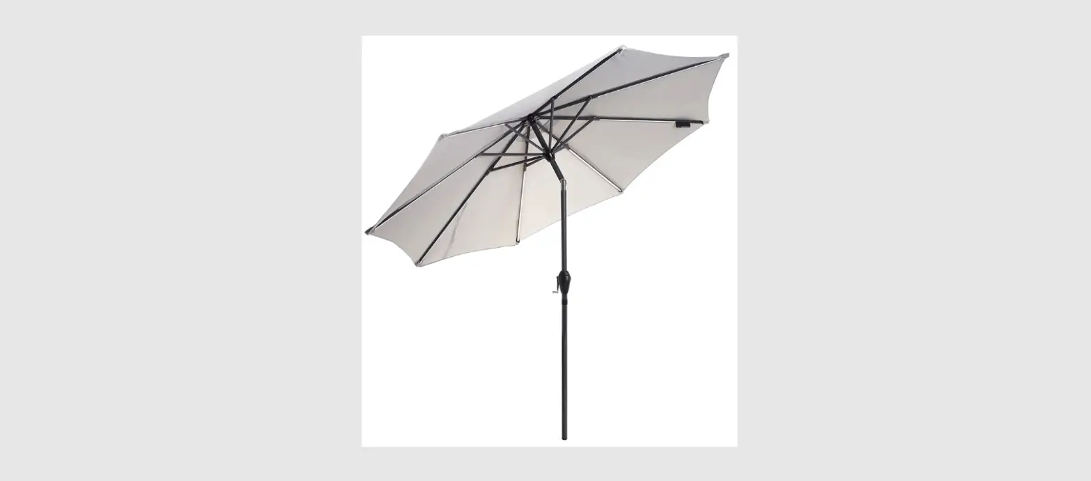 Vonhaus 2500335 2.7m Garden Parasol With Led Lights Instruction Manual