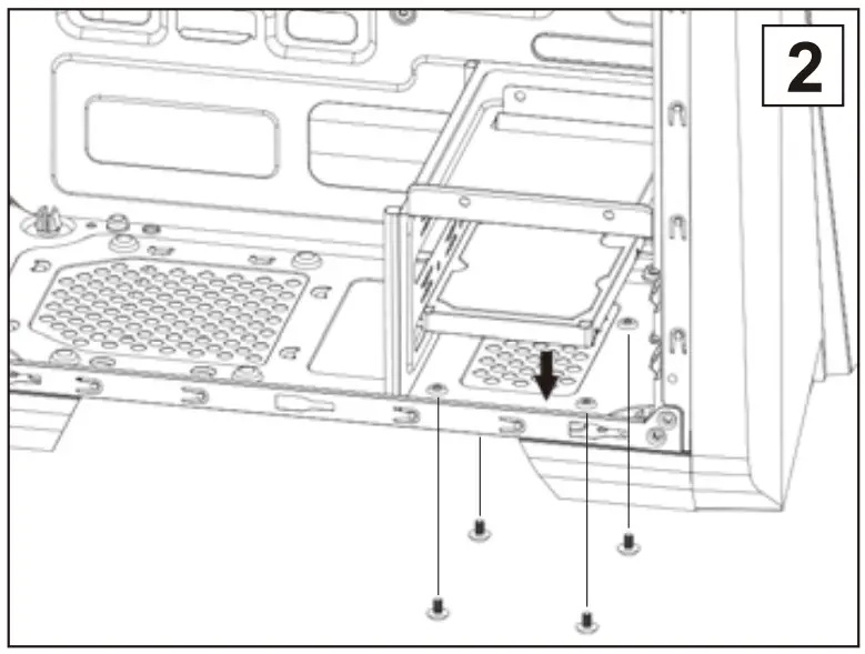 AeroCool Cylon Mini Tempered Glass User Guide Installation instruction