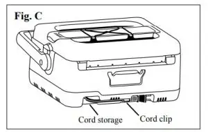 Convenient cord storage