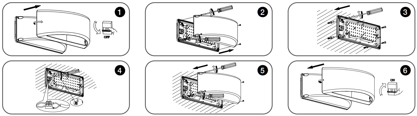 Arc LKU3213CCT Up Down Wall Light - Figure