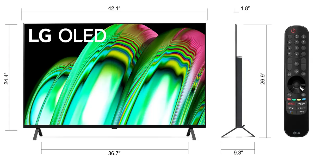LG OLED48A2PUA 48 Inch OLED 4K UHD Smart WebOS TV-