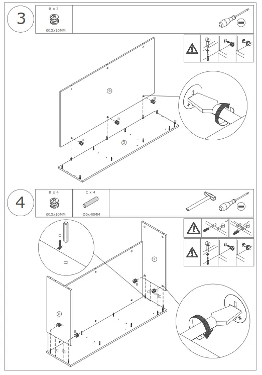 FUFU GAGA LBB-KF210178-01-C L Shape MDF Writing Desk - 5