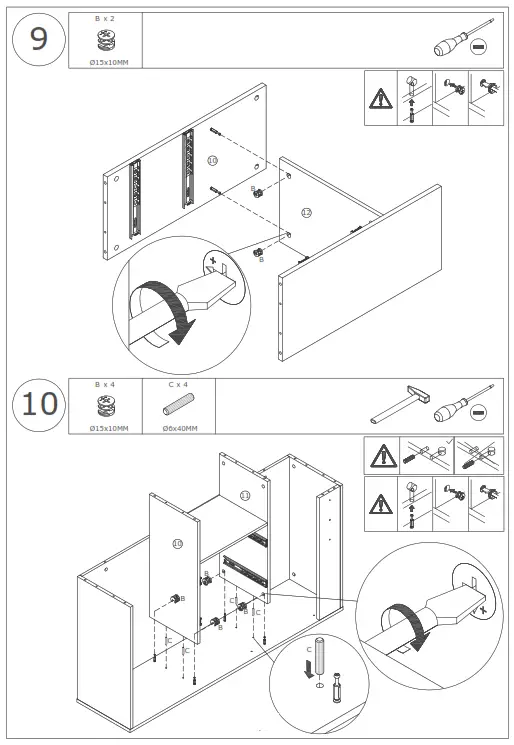 FUFU GAGA LBB-KF210178-01-C L Shape MDF Writing Desk - 8