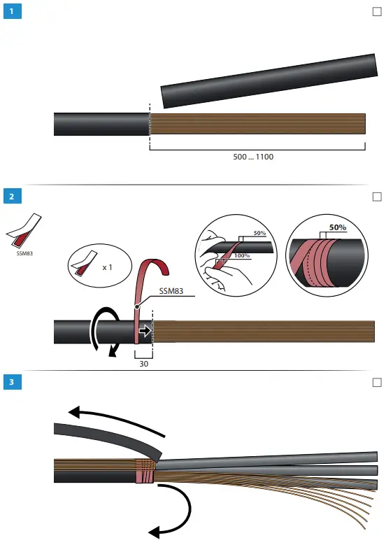 ENSTO-HIT3-1213L-Heat-Shrink-Indoor-Termination-Instruction-Manual-fig-3