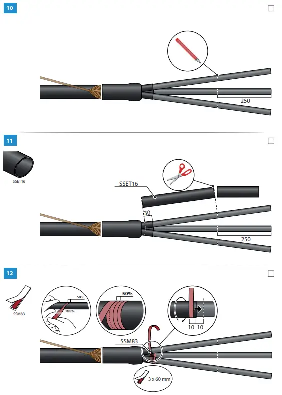 ENSTO-HIT3-1213L-Heat-Shrink-Indoor-Termination-Instruction-Manual-fig-6