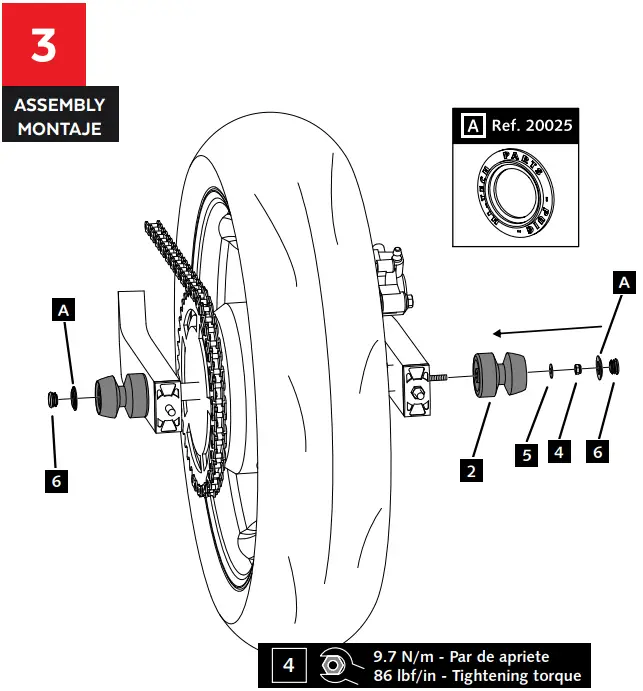 Puig PHB19 Swing Arm Protector - FIGURE 2