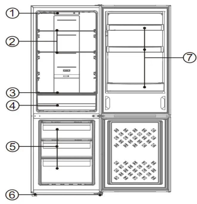 CHiQ Bottom Mount Refrigerator - PART