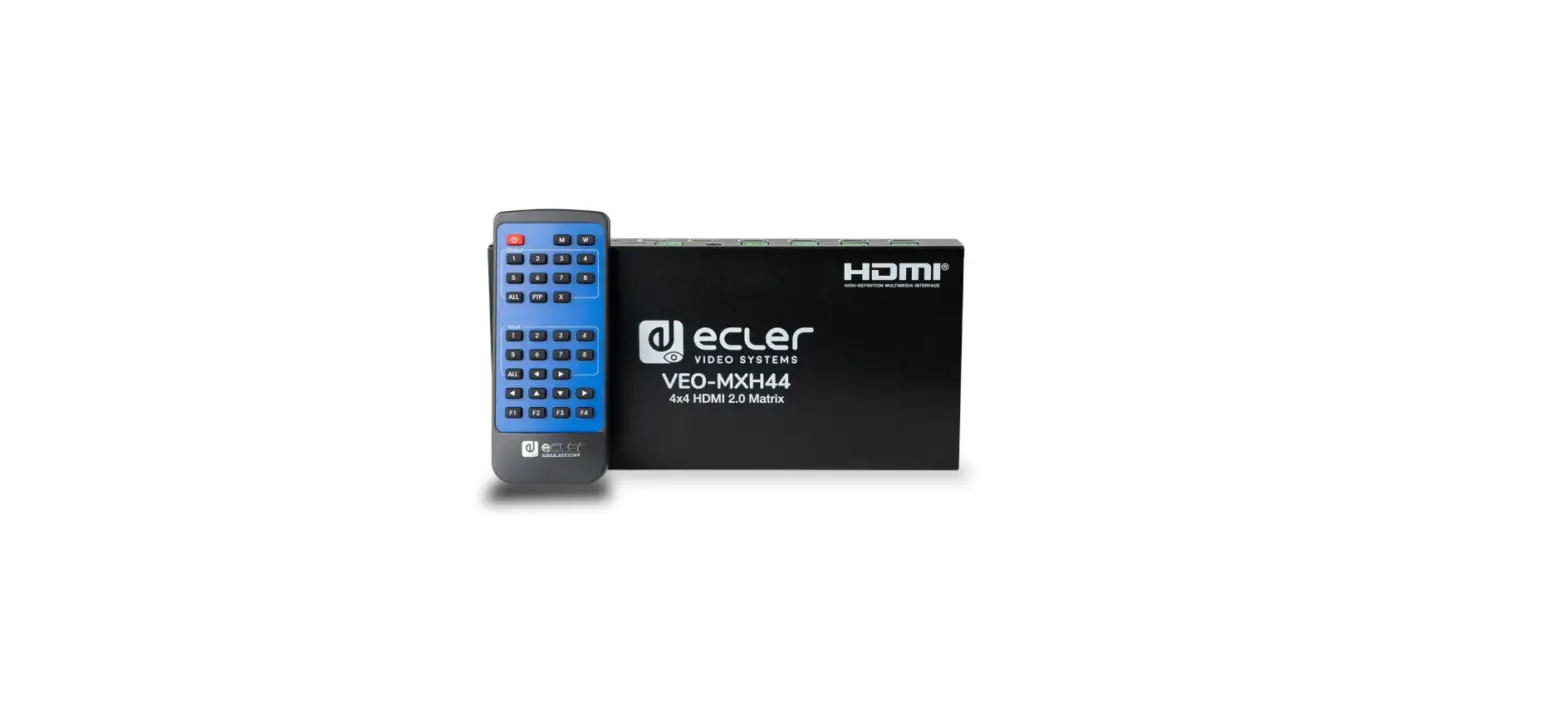 Ecler Veo-mxh44 Hdmi 2.0 4x4 18gbps Matrix With Audio De Embedders User Manual