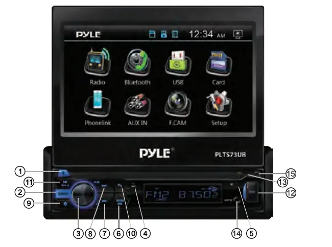 PYLE-PLTS73UB-Car-Stereo-Video-Receiver-fig-4