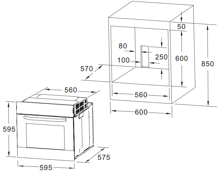 ika 65DAE41105 Built In Electric Oven - INSTALLATION