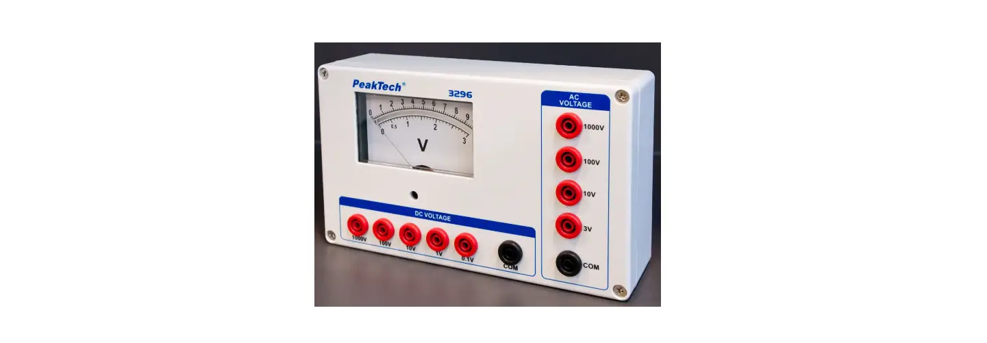 Peaktech 3296 Analog Voltmeter User Manual