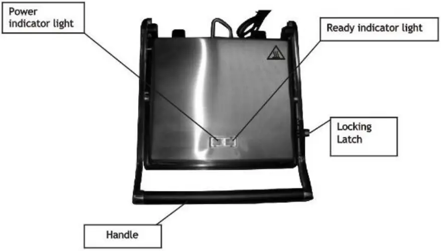 HOME CO LW-8530A 4 Slice Sandwich Press-FIG2