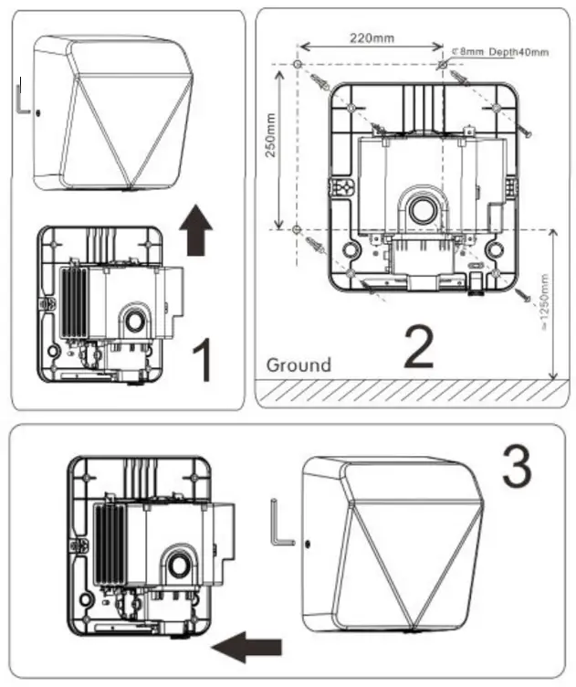 ABIS DuoAct Automatic Electric Hand Dryer - Figure 2