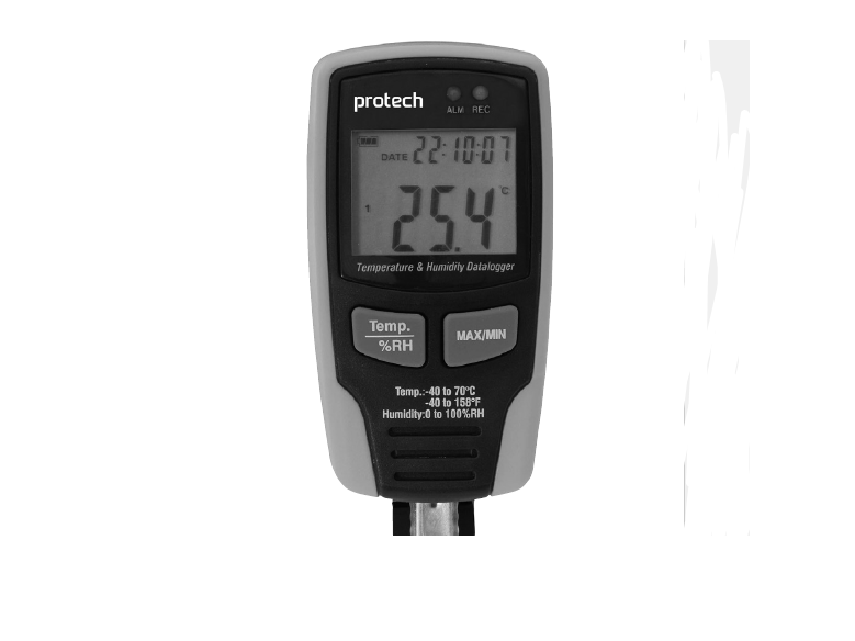 Protech Qp6014 Humidity Datalogger With Lcd User Manual