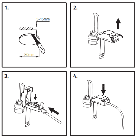 LEDISONS LDN50 LED Spot Luminaire Monti white tiltable - Fig