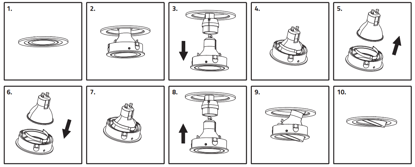 LEDISONS LDN50 LED Spot Luminaire Monti white tiltable - Fig2
