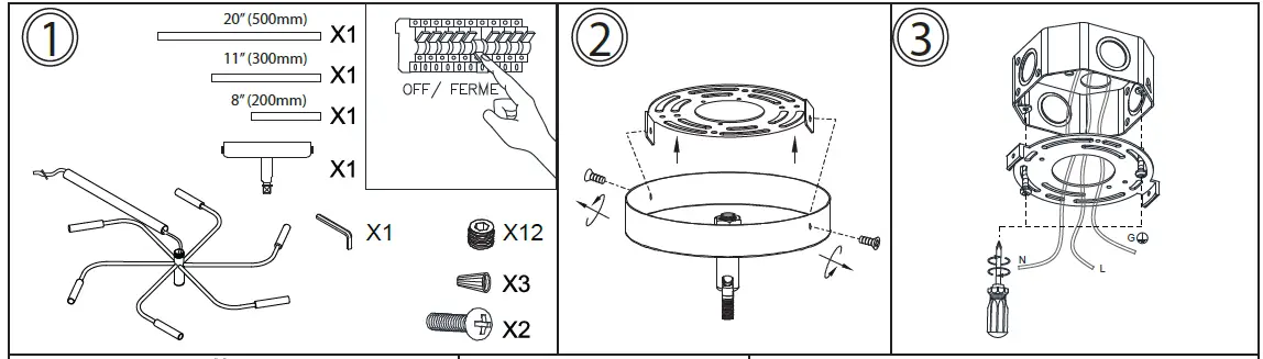 Dainolite-ELN-246C-Matte-Black-Six-Light-Chandelier-01