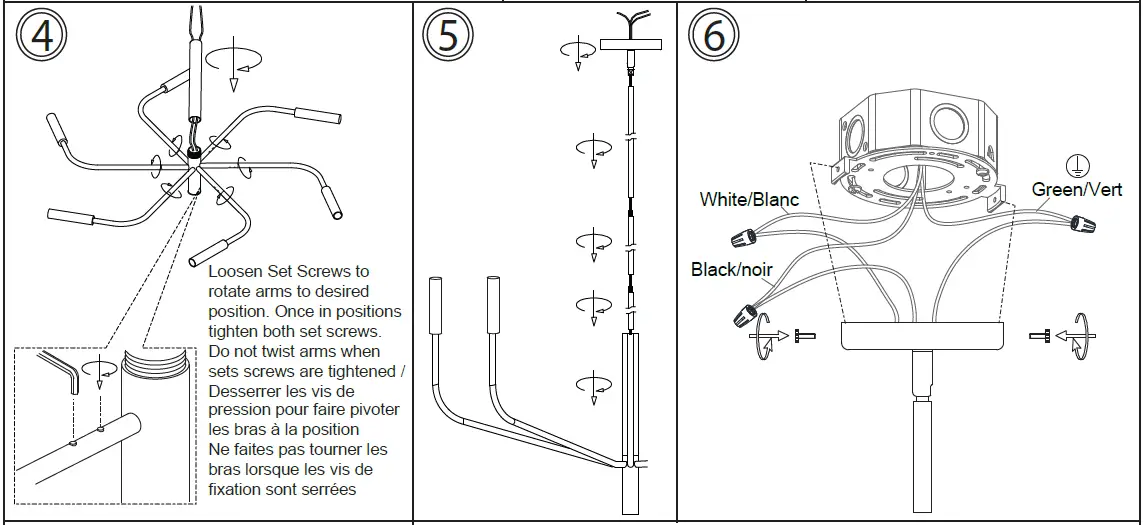 Dainolite-ELN-246C-Matte-Black-Six-Light-Chandelier-2