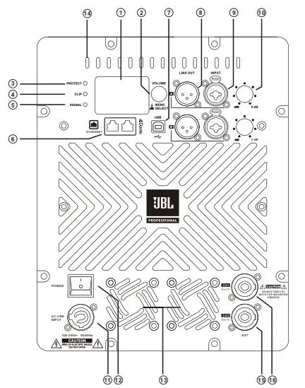 JBL CMX6208SP Integrated Active Subwoofer - fiig