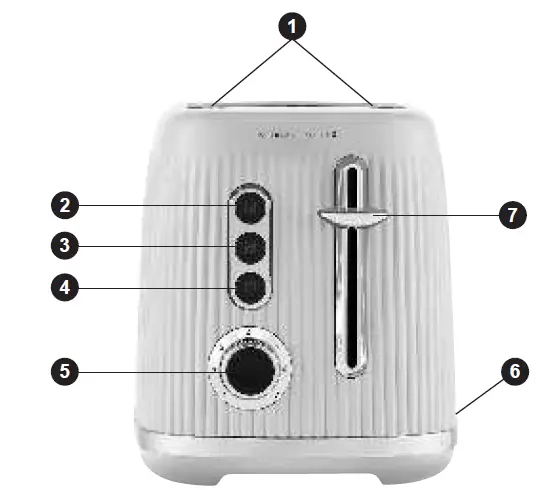 unbeam TAP1002 Brightside 2 Slice Toaster 01