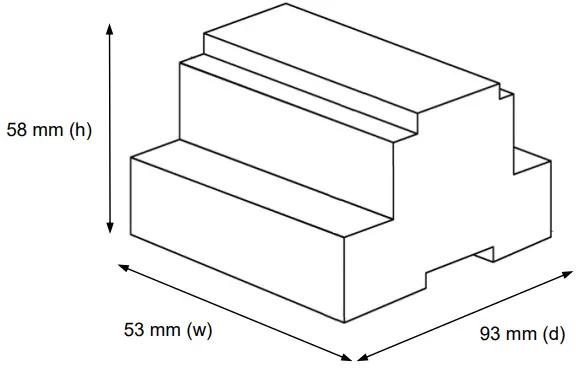 Intesis Modbus Server -Dimensions