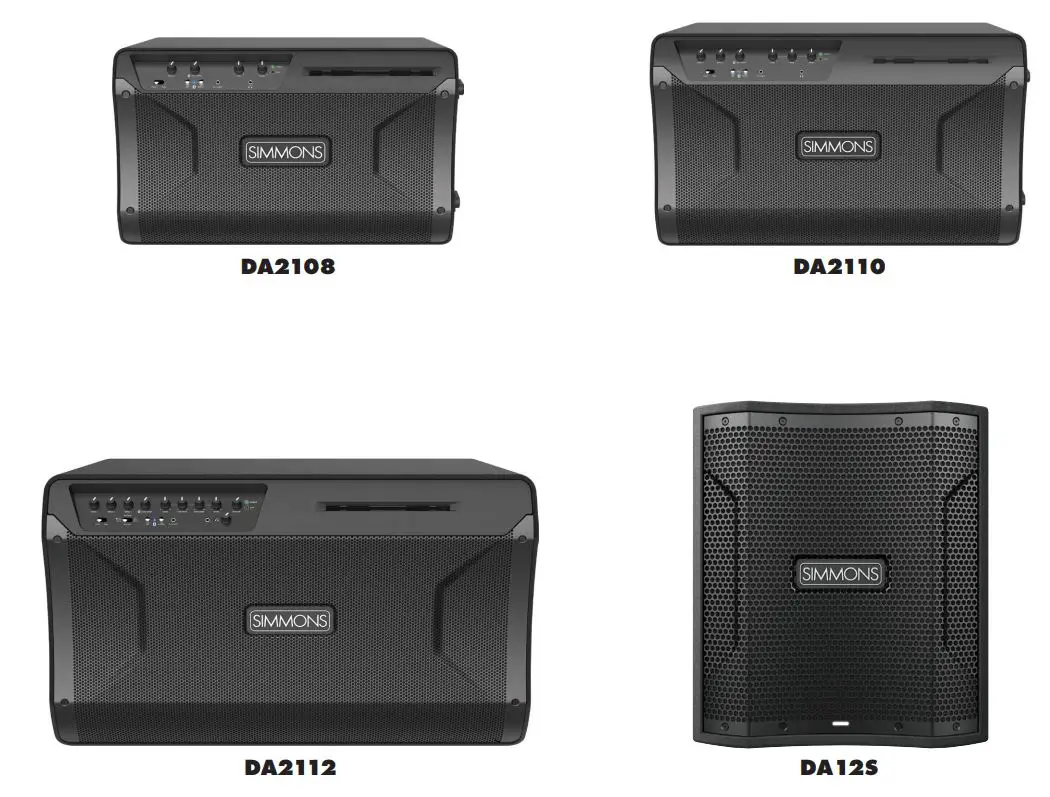 Simmons Da12s 12 Inch Powered Drum Subwoofer Owner's Manual Simmons Da12s 12 Inch Powered Drum Subwoofer Owner's Manual