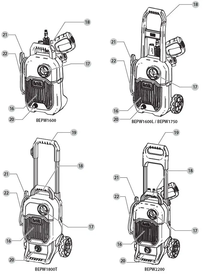 BLACK DECKER-BEPW1600-Electric-Cold Water-Pressure-Washer-14