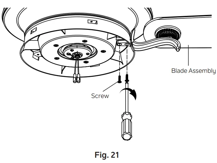 Attaching The Fan Blades