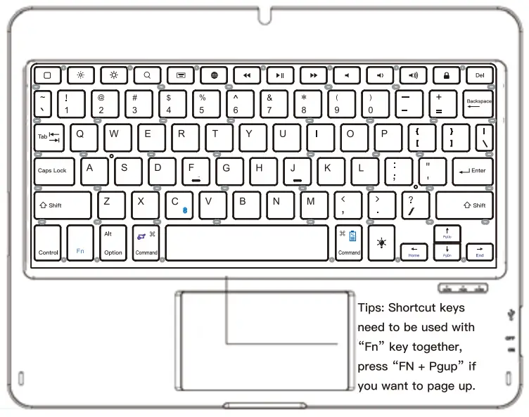 GreenLaw JP163 iPad Air 4th Generation Case Keyboard -fig1
