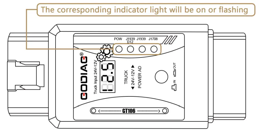 GODIAG GT106 Heavy Duty Truck 24V to 12V Converter - Fig 3