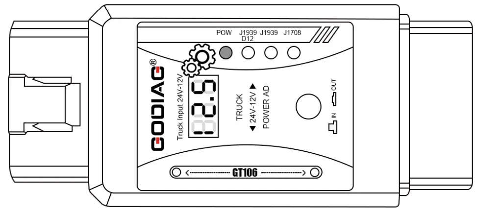 GODIAG GT106 Heavy Duty Truck 24V to 12V Converter - Fig 6
