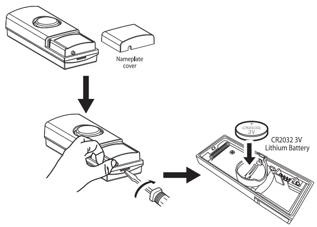 nedis DOORB212BK Wireless Doorbell - fig 1