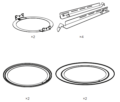 BOSE FreeSpace FS2C In Ceiling Loudspeaker Retrofit Kit - fig 1