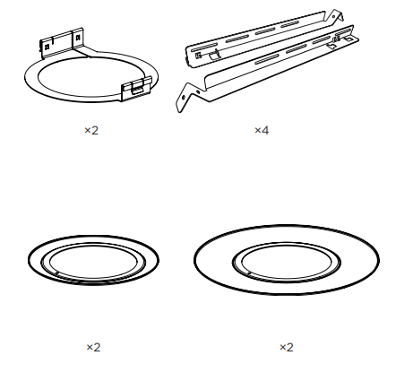 BOSE FreeSpace FS2C In Ceiling Loudspeaker Retrofit Kit - fig