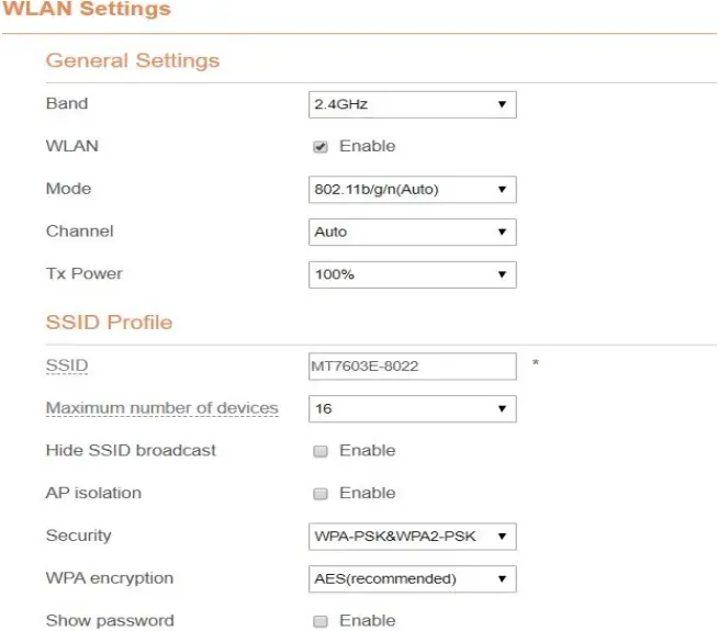 ATEL WB550 - Configuration of NR 2