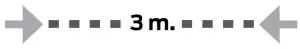 3m Distance Icon