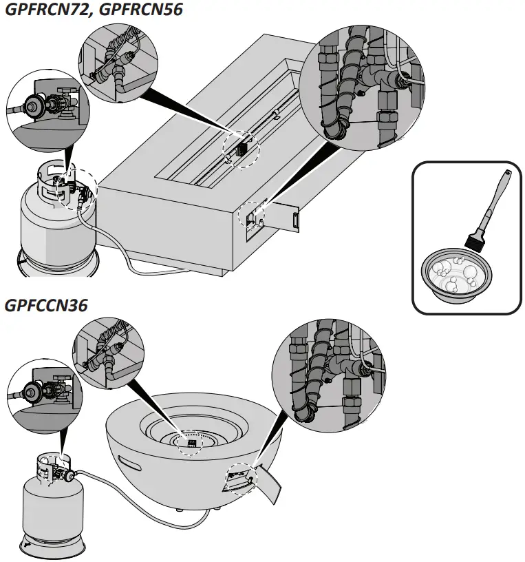 NAPOLEON GPFRCN72 Patioflame Table - FLAME