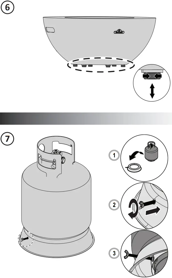 NAPOLEON GPFRCN72 Patioflame Table - Figure 9