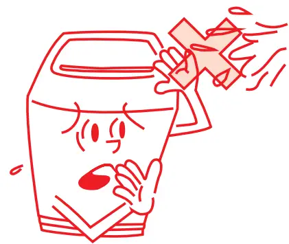 AUSSIE TRAVELLER AT 2500 Automatic Washing Machine - Avoid from spraying