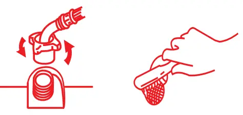 AUSSIE TRAVELLER AT 2500 Automatic Washing Machine - Cleaning water inlet