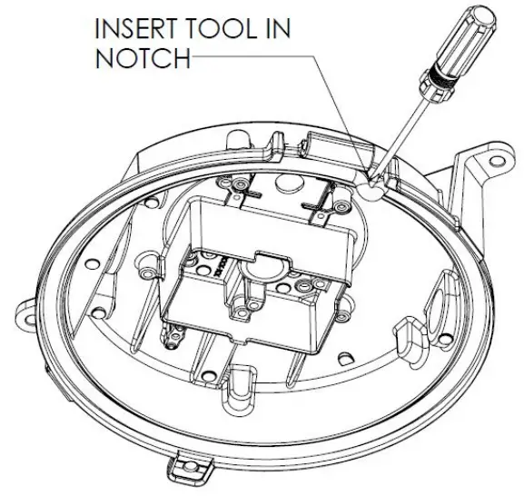 AcuityBrand PXLH Hazardous Location LED Retrofit Kit - Flathead Screwdriver Placement
