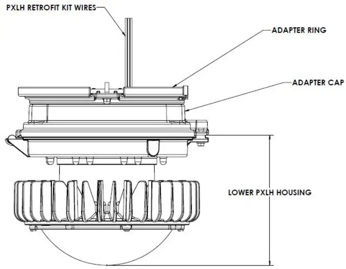AcuityBrand PXLH Hazardous Location LED Retrofit Kit - Retrofit Kit Components
