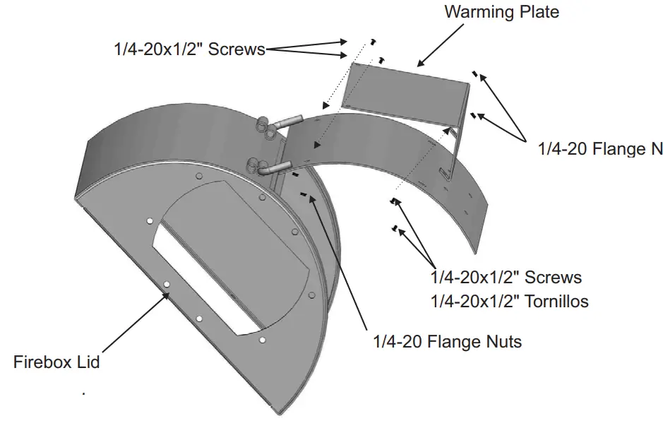 OKLAHOMA JOE S 21202124 Longhorn Reverse Flow Offset Smoker-warming plate