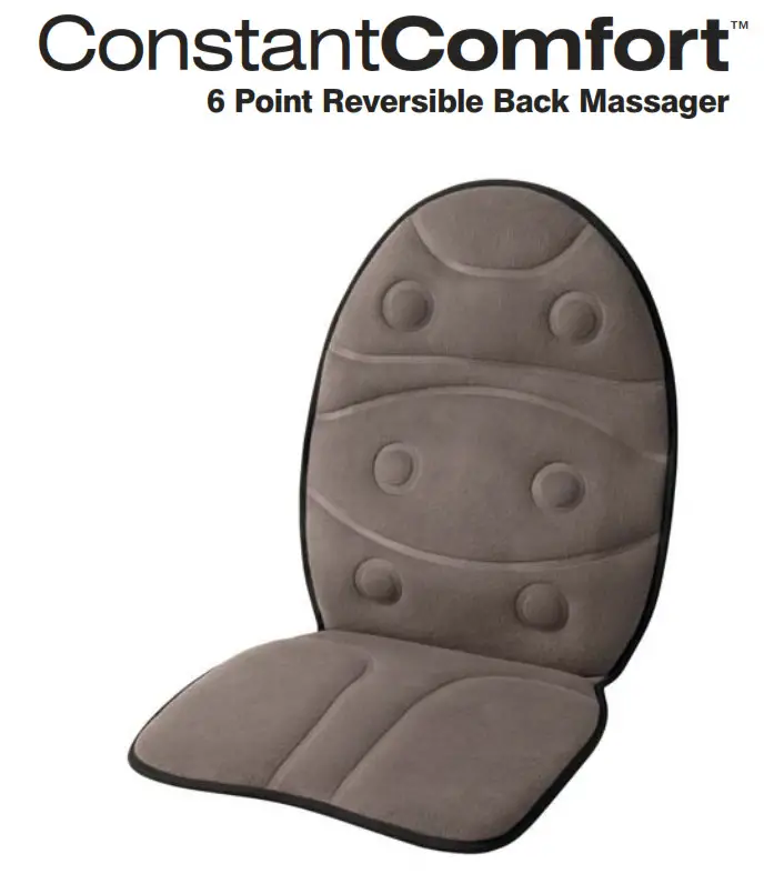 Homedics BK-3000 ConstantComfort 6 Point Reversible Back Massager