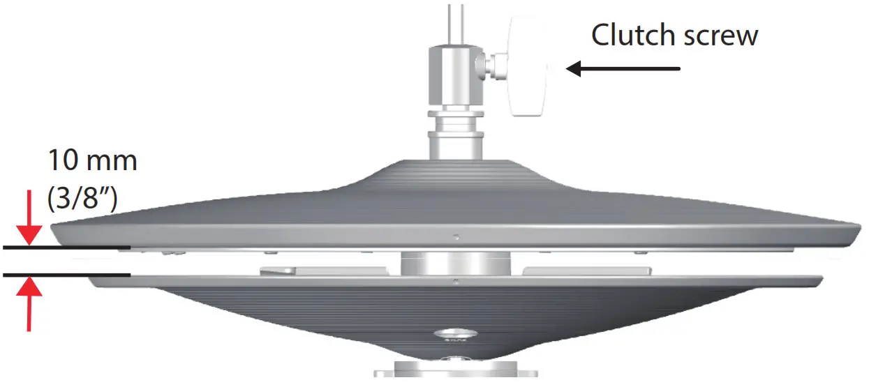 Roland VH-14D V-Drums 14- Adjust the gap
