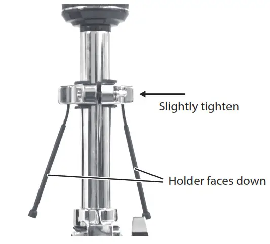 Roland VH-14D V-Drums 14-- Attach the clamp