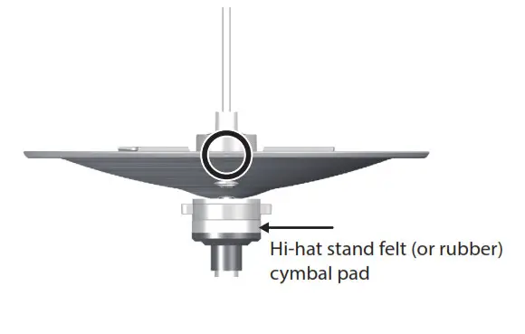 Roland VH-14D V-Drums 14- Place the bottom