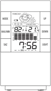 TH-200 LCD Thermometer Hygrometer