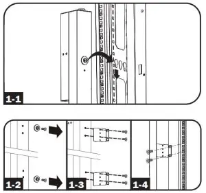 TRIPP-LITE PDUMV30HV2 Single Phase-Mounting the PDU